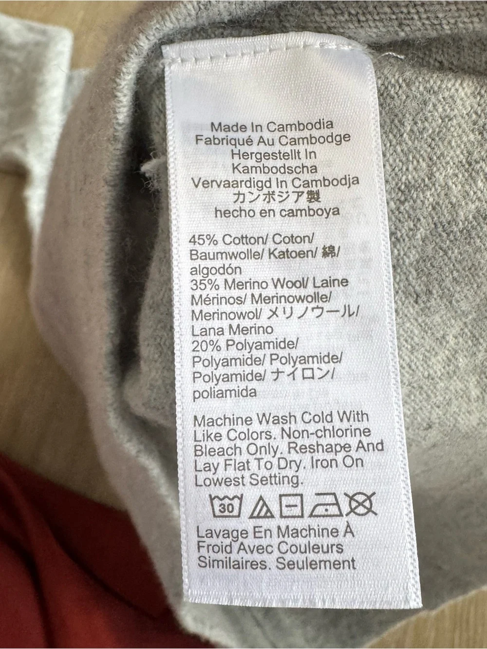 J.Crew Soft Heather Gray Cotton Wool Crewneck Sweater